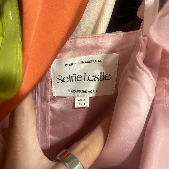 SOLD Pink Ruffle Mini Dress - Picture 7 of 10